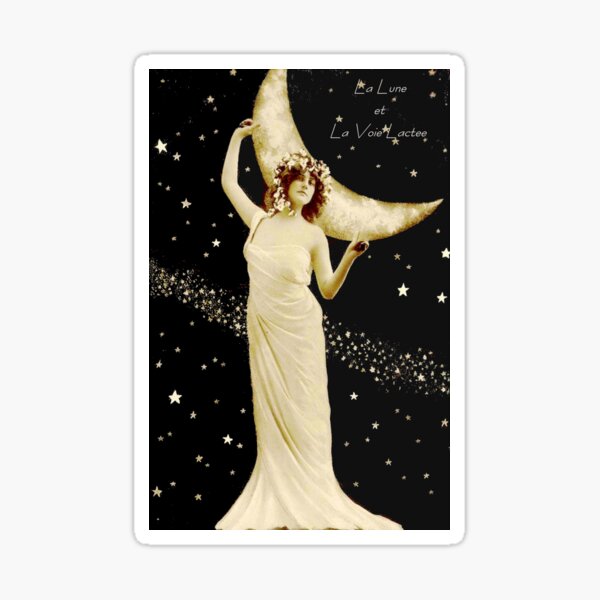 Item preview, La Lune et La Voie Lactee Vintage Print designed and sold by posterbobs.