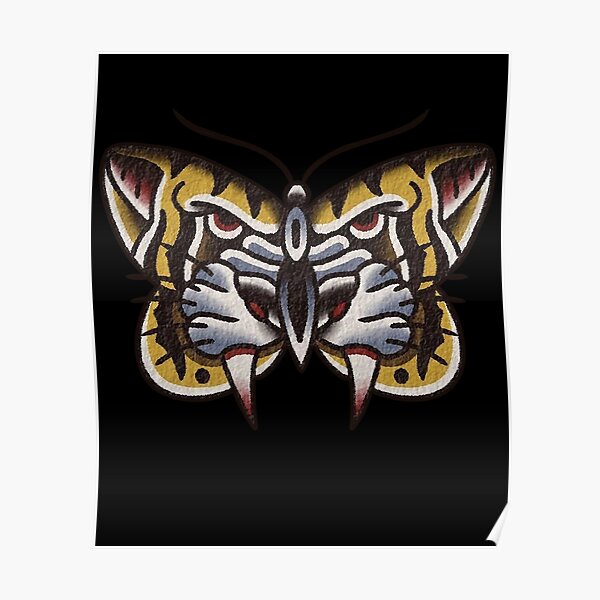 Traditional Tiger Tattoo Posters for Sale | Redbubble