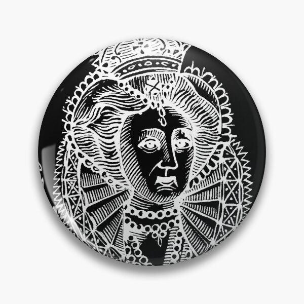 Item preview, Woodcut Portrait of Queen Elizabeth I designed and sold by Pixelchicken.