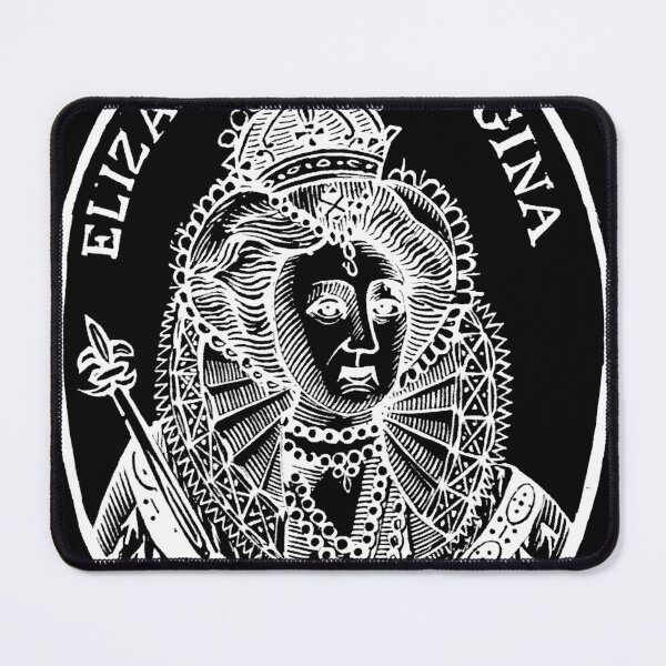 Item preview, Woodcut Portrait of Queen Elizabeth I designed and sold by Pixelchicken.