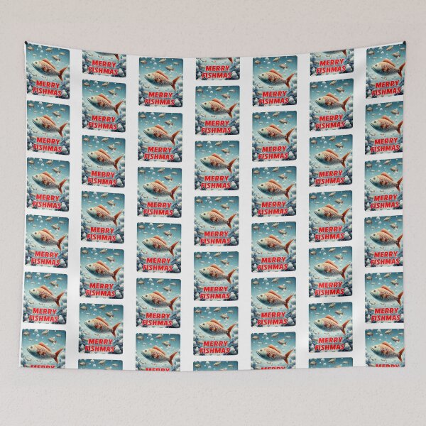 Item preview, Wishing You Reel Nice Fishmas  | Funny Wishes Meme Quote designed and sold by AllYuNeed.