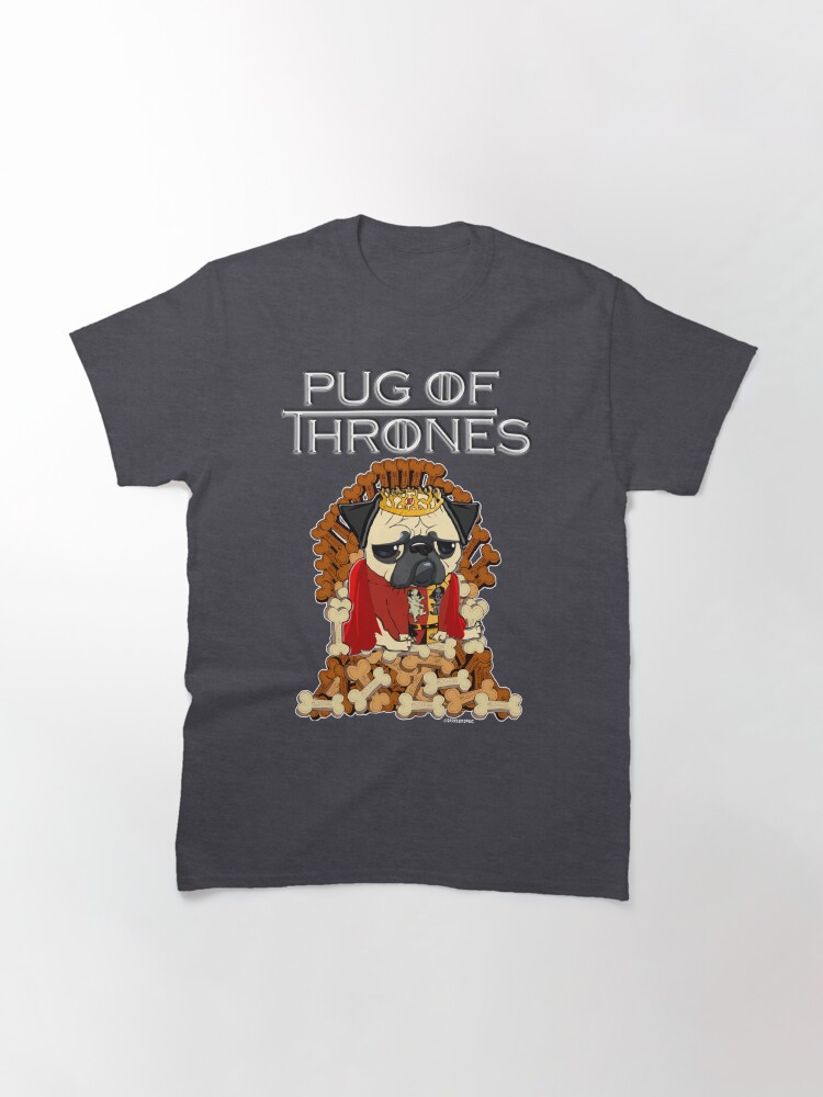 Alternate view of PUG OF THRONES Classic T-Shirt
