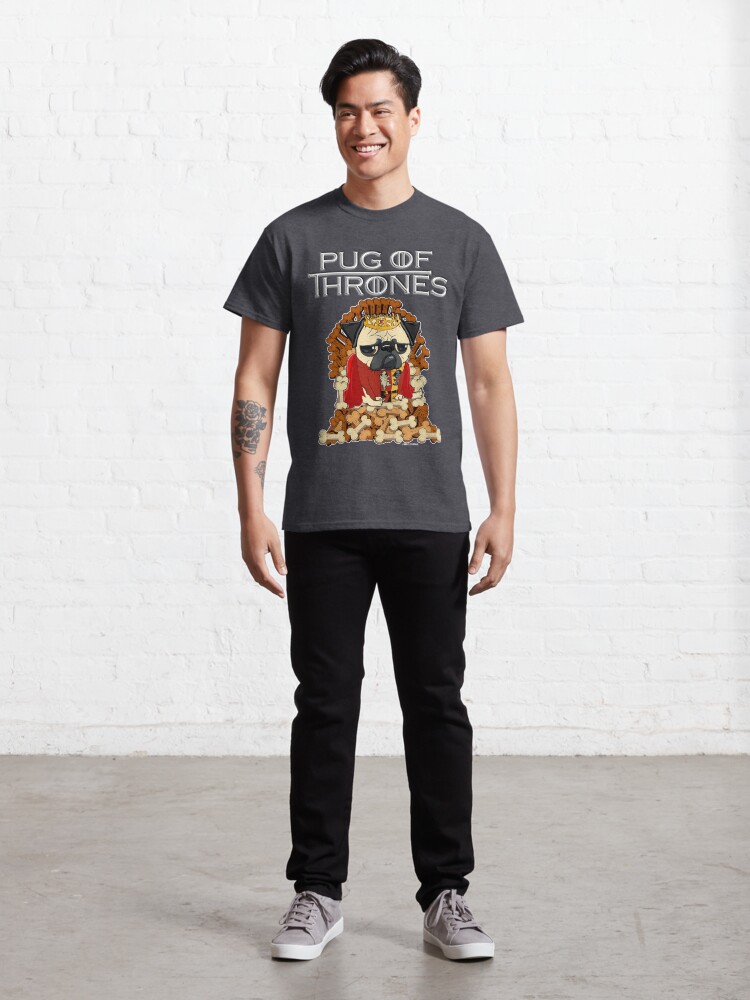 Alternate view of PUG OF THRONES Classic T-Shirt