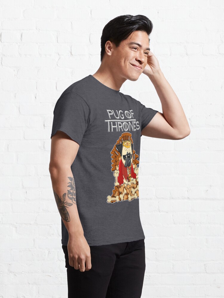Alternate view of PUG OF THRONES Classic T-Shirt