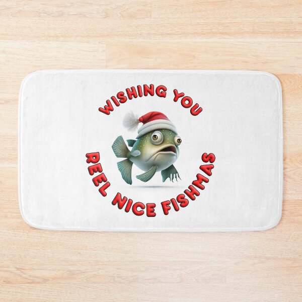 Item preview, Wishing You Reel Nice Fishmas  | Funny Wishes Meme Quote designed and sold by AllYuNeed.