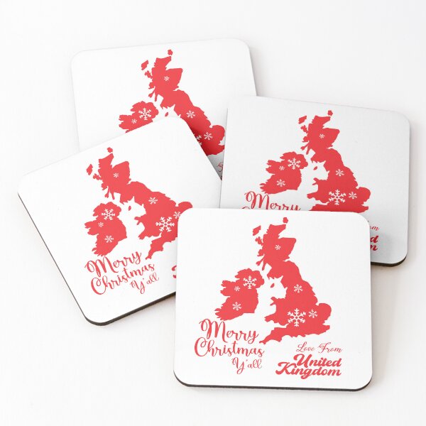 Item preview, Merry Christmas Yall love from UK, Christmas in UK designed and sold by Sunnyhova.