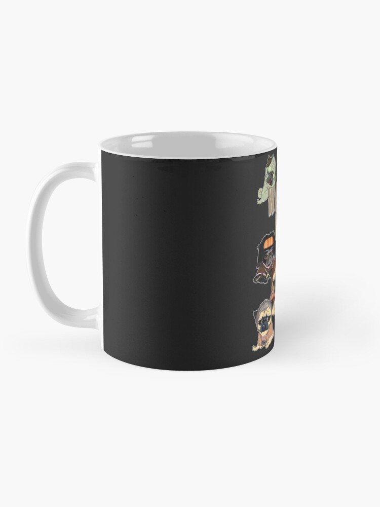 Alternate view of The Walking Pugs Mug