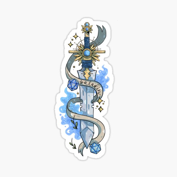 Item preview, Dungeons And Dragons - Paladin Class Sticker designed and sold by ol34nder-art.