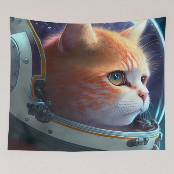 Item preview, Cat Astronaut Illustration designed and sold by Christophe Henin.