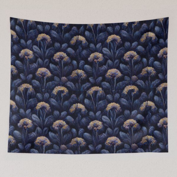 Item preview, Indigo Floral Tile designed and sold by i-ImagineArtist.