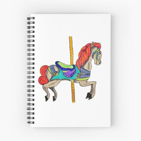 Item preview, Classic Vintage Vibes Neon Carousel Horse designed and sold by DaughertyDraws.
