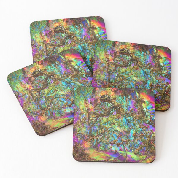Item preview, Psychadelic Magical Forest Colourful TripArt  designed and sold by CoyoteStudio.