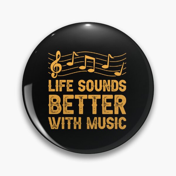 Item preview, Life Sounds Better With Music Music Lover Musician Melody designed and sold by GrumpyDadCo.