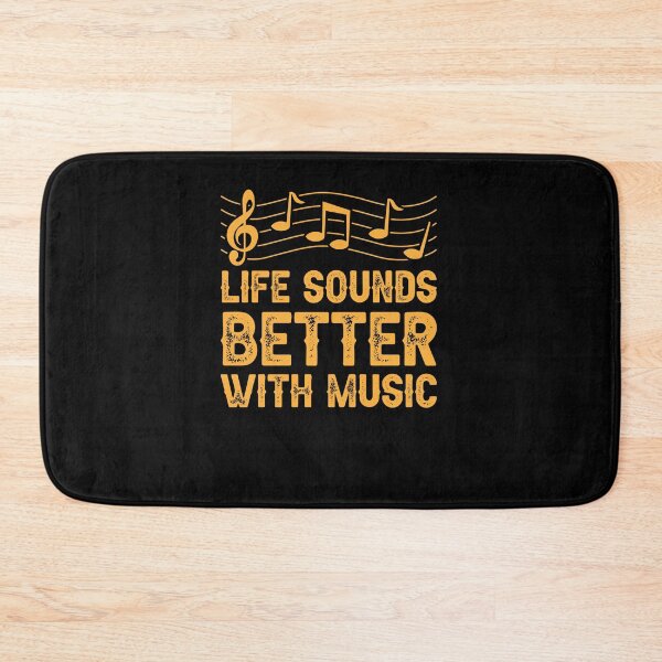 Item preview, Life Sounds Better With Music Music Lover Musician Melody designed and sold by GrumpyDadCo.