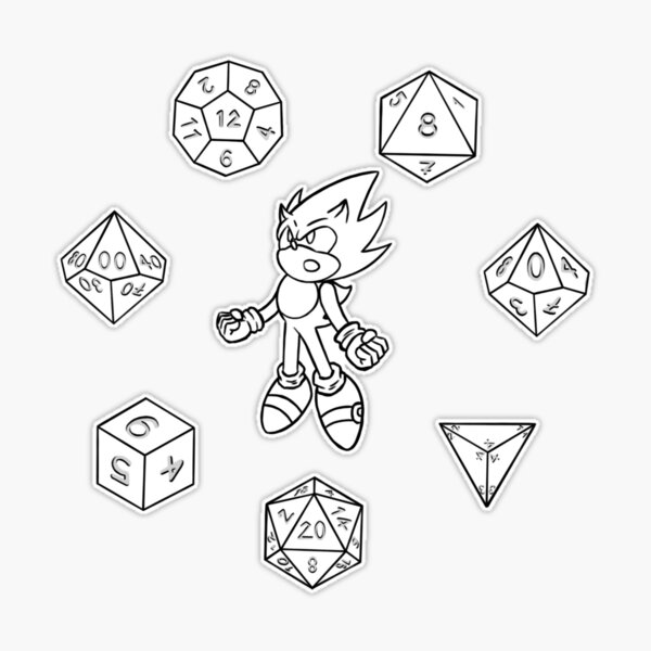 Emeralds of Chaos - Sonic The Hedgehog Sticker by Shonenoa