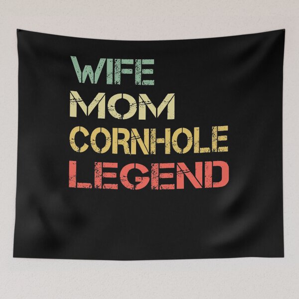 Item preview, Copy of Retro Vintage Wife Mom Cornhole Legend Mothers day Gift designed and sold by ARTZ84.