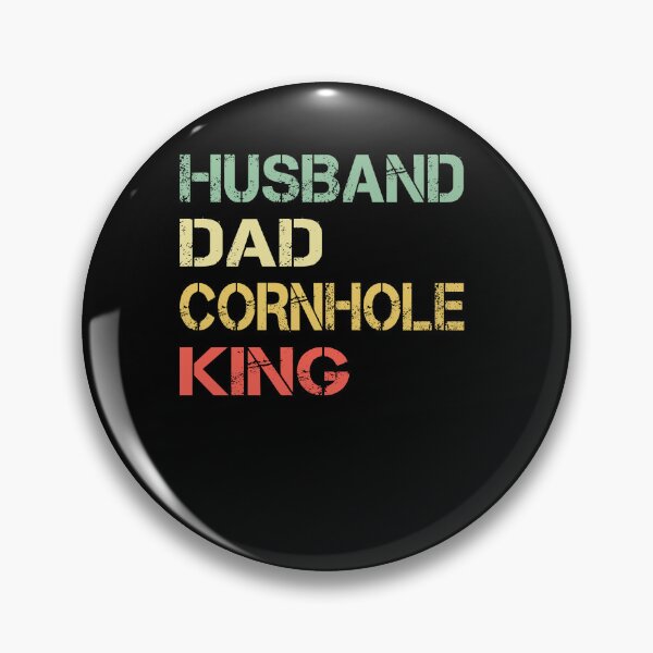 Artikelvorschau, Retro Vintage Ehemann Papa Cornhole König Vatertagsgeschenk entworfen und verkauft von ARTZ84.