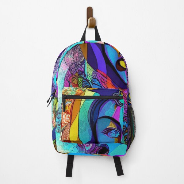 Item preview, Abstract Woman Portrait in Bold Colors designed and sold by HanaiPrint.