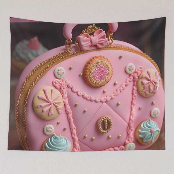 Artikelvorschau, "Hübsche rosa Lebkuchenplätzchen-Geldbörse." entworfen und verkauft von CherNikDesigns.