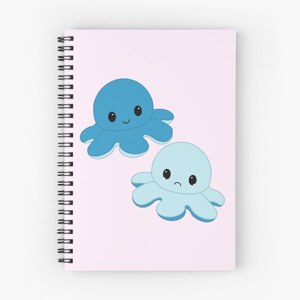 Item preview, Moody Reversible Octopus Duo in Blue and Light Blue designed and sold by ShopBabyFace.