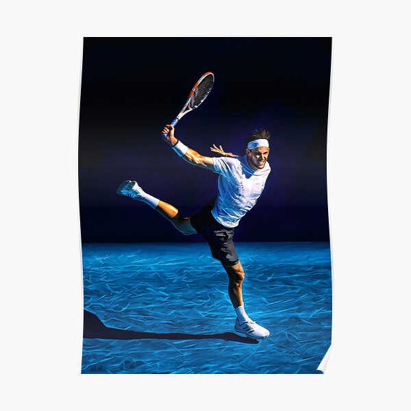 Dominic Thiem bei den Australian Open 2021. Digitales Grafikdruckplakat. Kunstgeschenk für Tennisfans. Poster