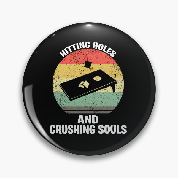 Item preview, Funny Retro Vintage Distressed Cornhole Hitting Holes and Crushing Souls Gift designed and sold by ARTZ84.