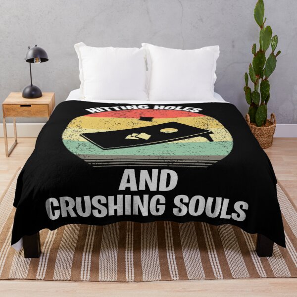 Item preview, Funny Retro Vintage Distressed Cornhole Hitting Holes and Crushing Souls Gift designed and sold by ARTZ84.
