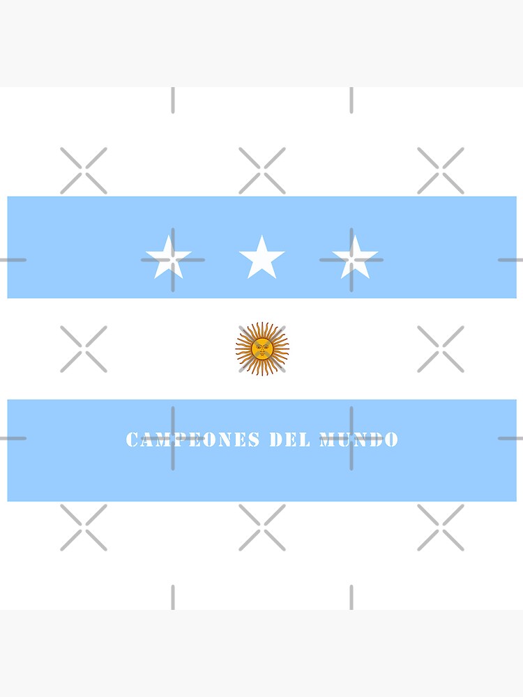 ARGENTINA SOCCER JERSEY 3 STARS CAMPEONES DEL MUNDO - NEW - LIMITED QUANTITY
