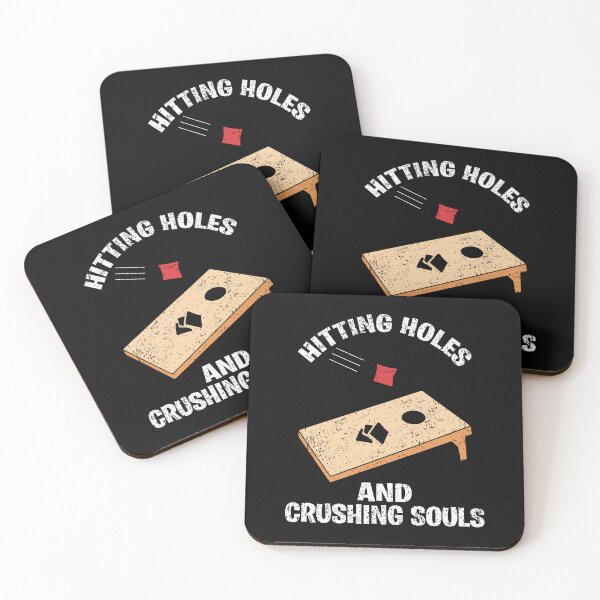 Item preview, Funny Retro Vintage Distressed Cornhole Hitting Holes and Crushing Souls Gift designed and sold by ARTZ84.