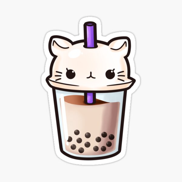 Cute Boba K Pop Bubble Milk Tea Korean Finger Heart Kpop Sticker by Oluwah  Masie - Fine Art America