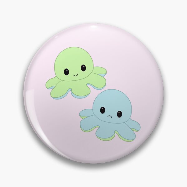 Item preview, Moody Reversible Octopus Duo in Blue and Green designed and sold by ShopBabyFace.