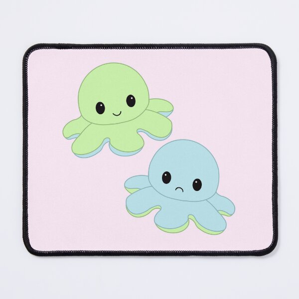 Item preview, Moody Reversible Octopus Duo in Blue and Green designed and sold by ShopBabyFace.
