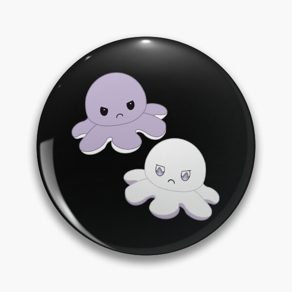 Item preview, Moody Reversible Octopus Duo in Purple and White designed and sold by ShopBabyFace.
