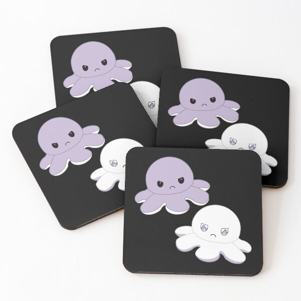 Item preview, Moody Reversible Octopus Duo in Purple and White designed and sold by ShopBabyFace.