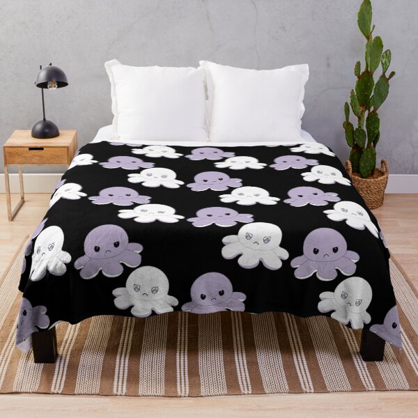 Item preview, Moody Reversible Octopus Duo in Purple and White designed and sold by ShopBabyFace.