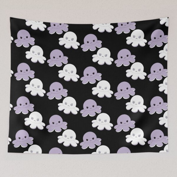 Item preview, Moody Reversible Octopus Duo in Purple and White designed and sold by ShopBabyFace.