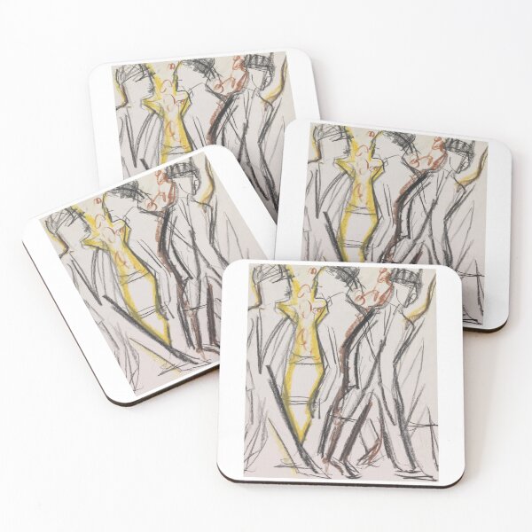 Item preview, Ernst Ludwig Kirchner Passanten auf der Straße -peatones en la calle designed and sold by TeeARTHY.