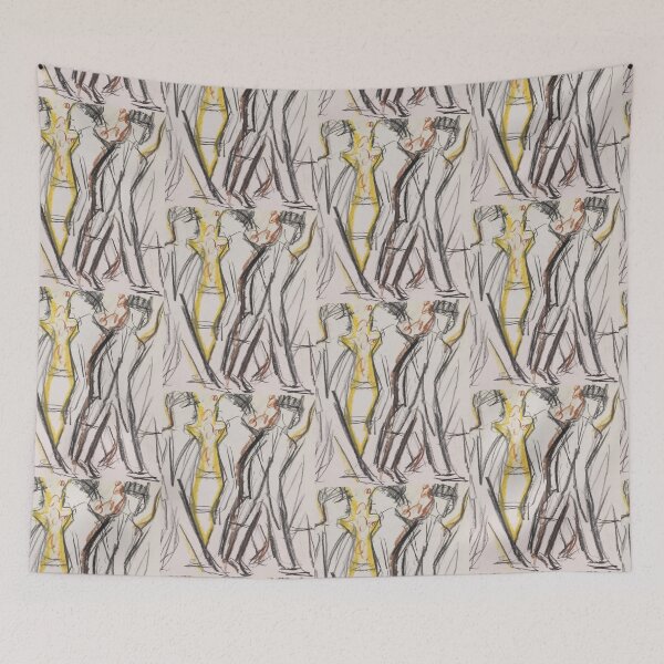 Item preview, Ernst Ludwig Kirchner Passanten auf der Straße -pedestrians on the street designed and sold by TeeARTHY.