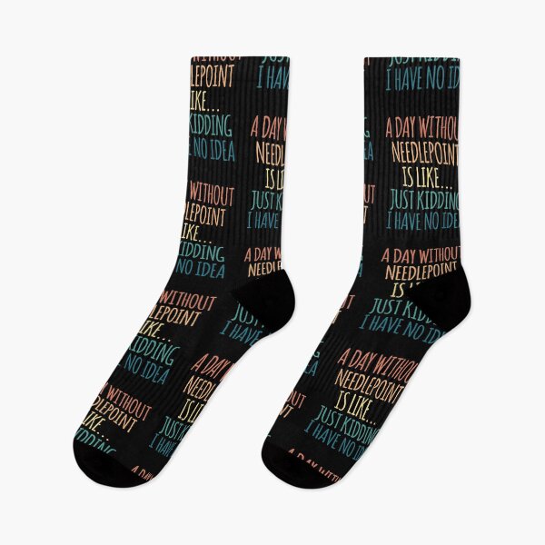 Item preview, A Day Without Needlepoint Is Like Just Kidding I Have No Idea designed and sold by kindxinn.