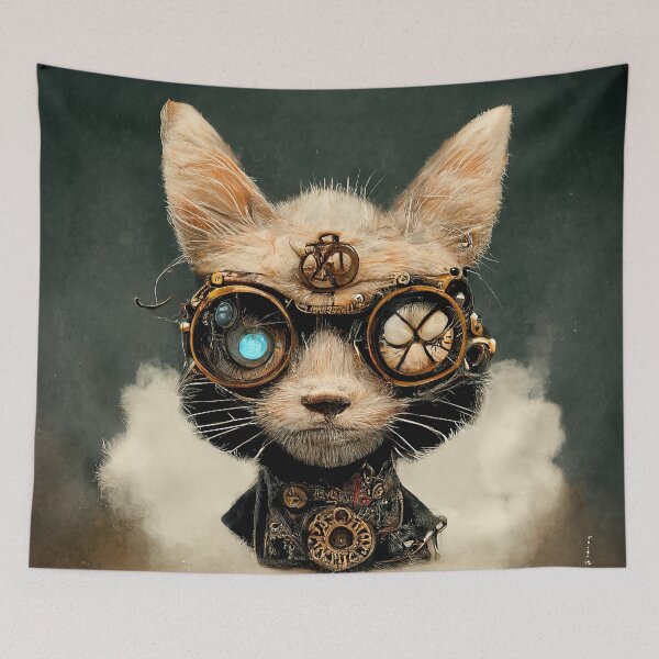 Item preview, Victorian Steampunk Cat Dieselpunk designed and sold by CoyoteStudio.