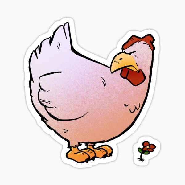 Miffed chicken Sticker