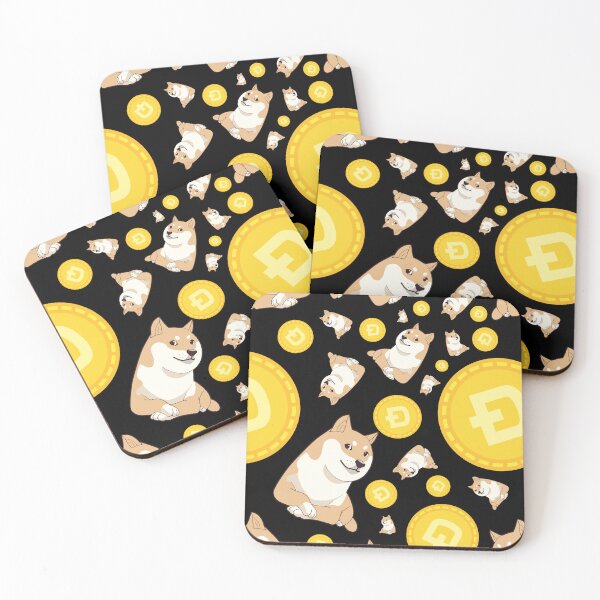Item preview, Doge Coin Crypto Currency Doge Meme Cute Shiba Inu Dog Pattern  designed and sold by MillennialMemer.