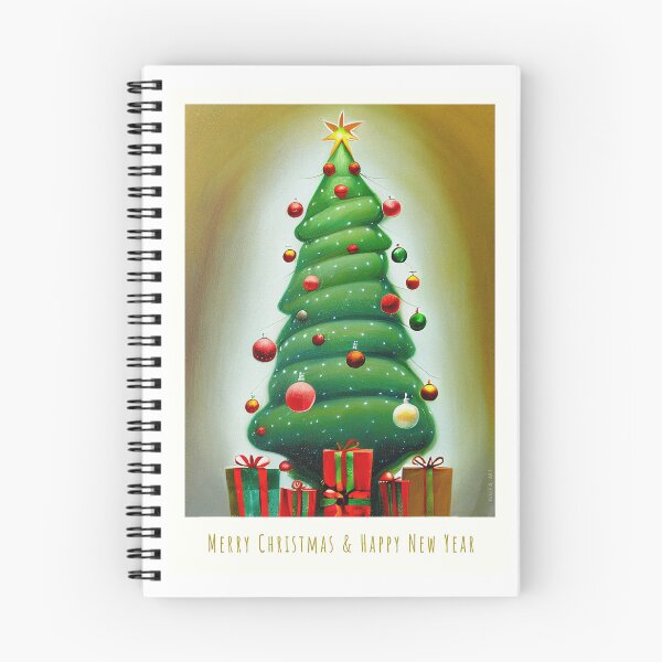 Item preview, Christmas Tree With Presents "Merry Christmas & Happy New Year"   designed and sold by nicpa-art.