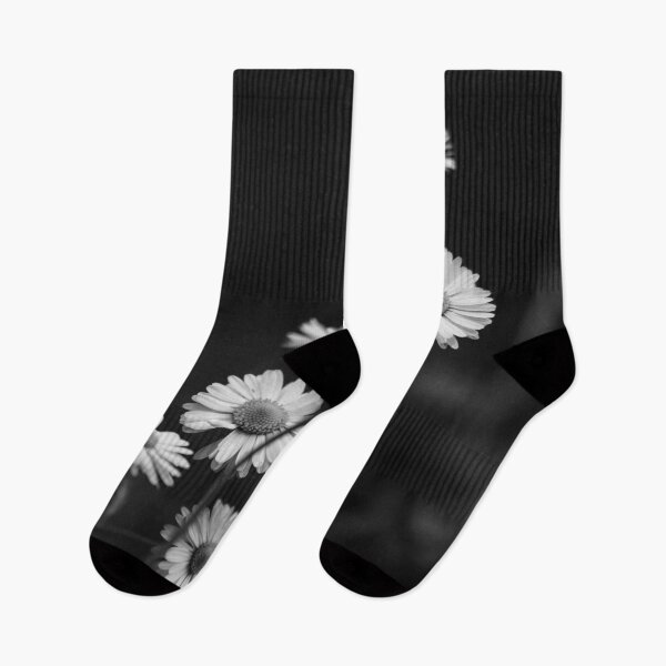 Item preview, White Daisies on Black Background designed and sold by Aradalo.