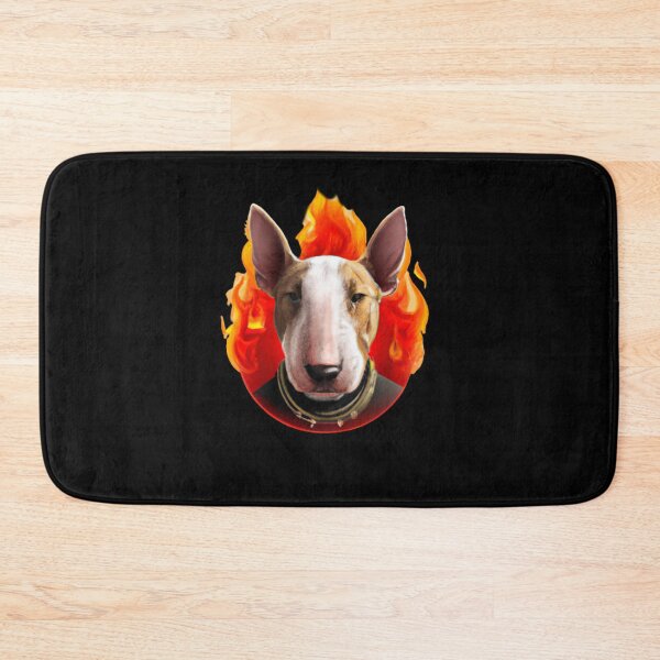 Item preview, Bull Terrier Head on Fire Logo designed and sold by Kenny8716.