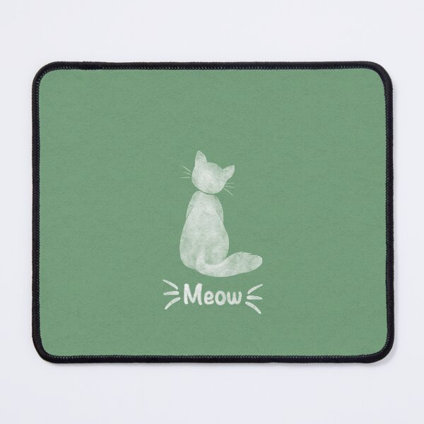 Item preview, Cute Watercolor Cat With green background  designed and sold by Luna's Corner.
