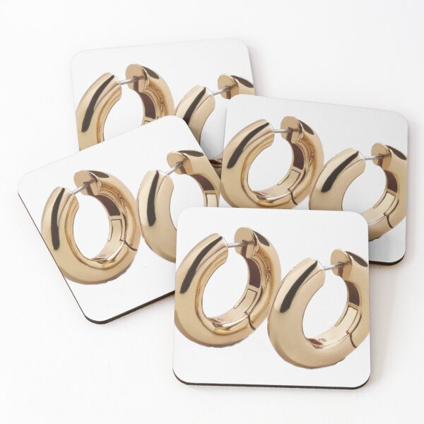 Item preview, gold hoops designed and sold by morgananjos.