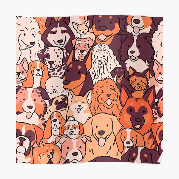 Toile Murale Amusante Pour Salle De Bain - Motif Chien Mignon