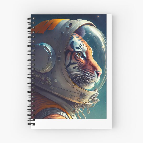 Item preview, Tiger Astronaut in space Illustration designed and sold by Christophe Henin.