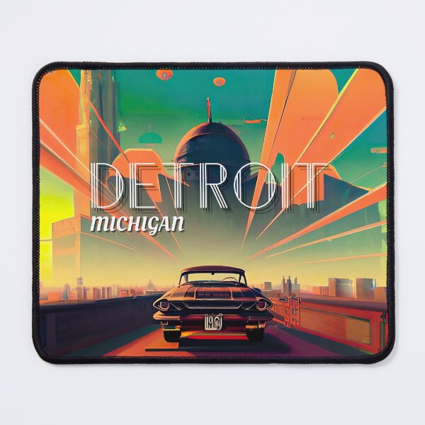 Item preview, Detroit Motor City Retrofuturism designed and sold by ASwissBear.